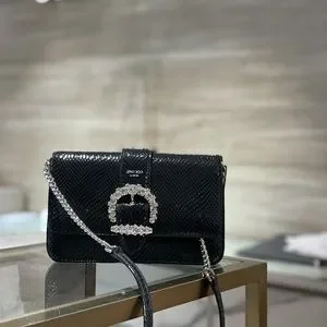 ★ JIMMY CHOO★ CHERI Chain wallet デニム【多色在庫】 ☆ JIMMY CHOO☆ CHERI Chain wallet デニム【多色在庫】 (Jimmy